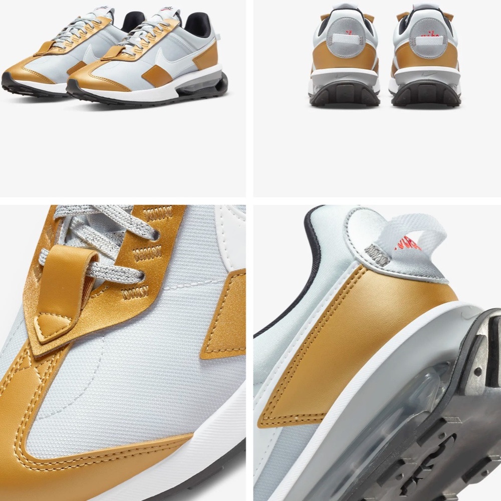 LAST ONE NEW NIKE AIR 2023 (SELL-OUT)🎁Metallic Gold White Platinum Silver Laces - Picture 14 of 15